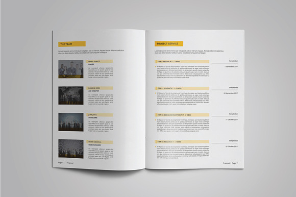 Project Proposal Template in Brochure Templates - product preview 3