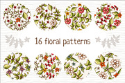 16 floral patterns