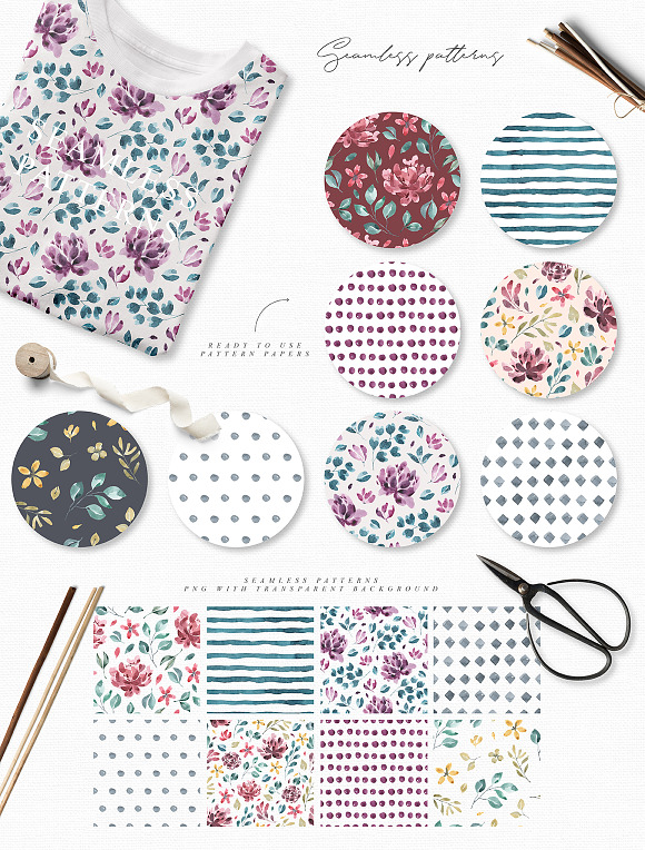 Blossoms Collection in Illustrations - product preview 6