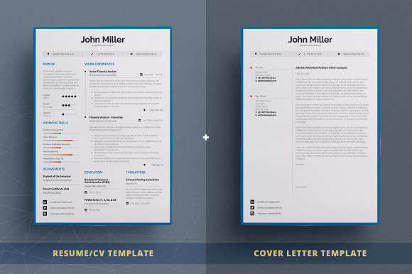 Junior Resume/Cv Template Volume 2 in Resume Templates - product preview 2