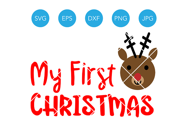 My First Christmas SVG for Baby