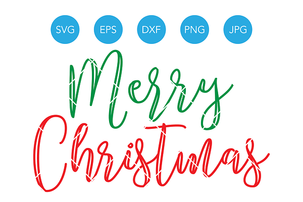 Merry Christmas SVG Cutting File