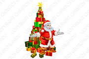 Santa Claus Christmas Tree Gifts