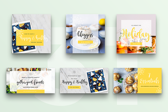 Food Bloggers Mini Bundle in Instagram Templates - product preview 1