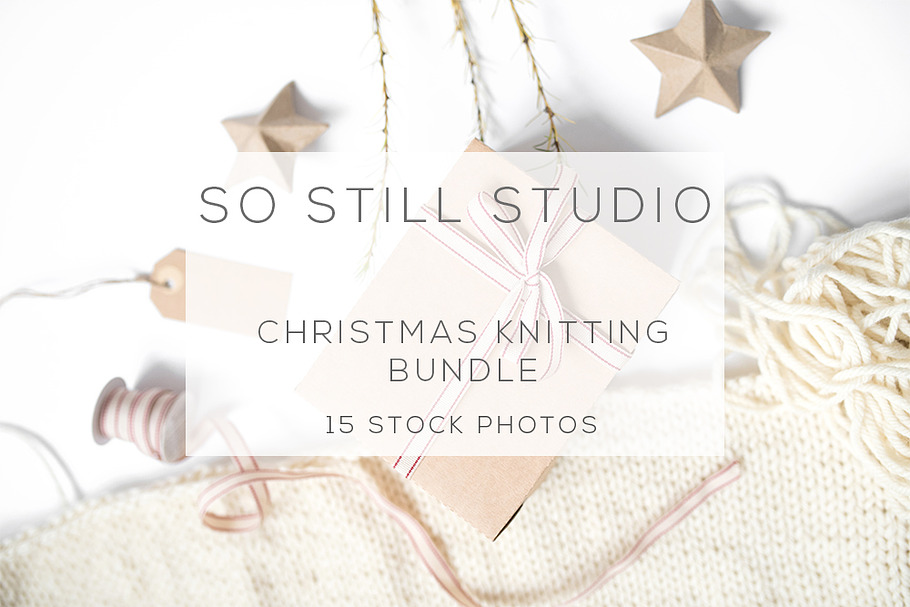 Christmas knitting bundle in Product Mockups - product preview 8
