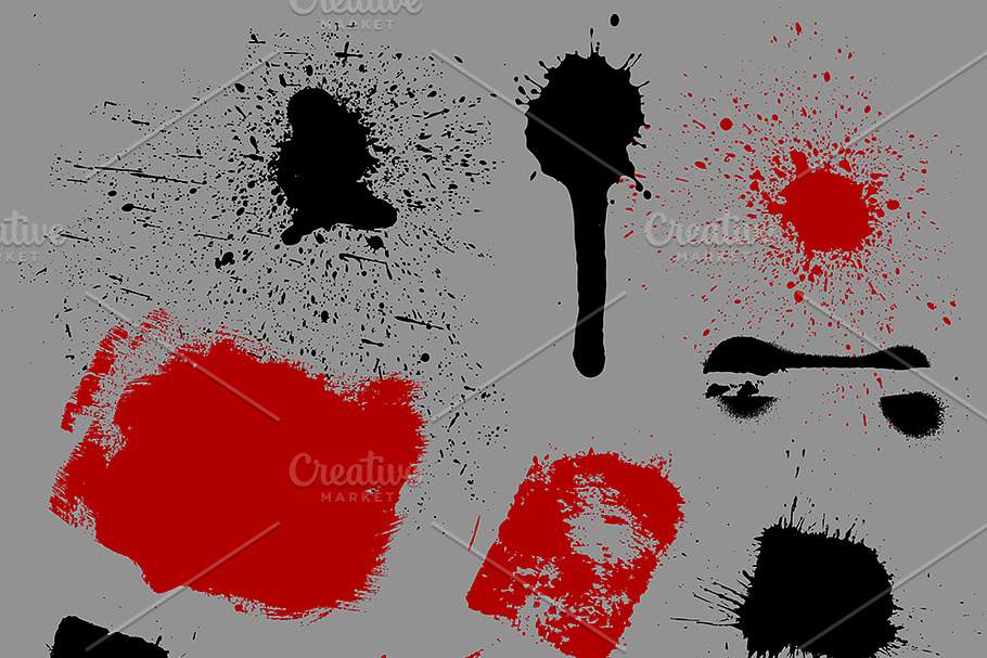 Splash and Grunge Brushes in Photoshop Brushes - product preview 8