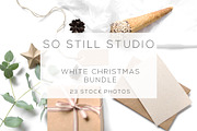 White Christmas stock photo bundle