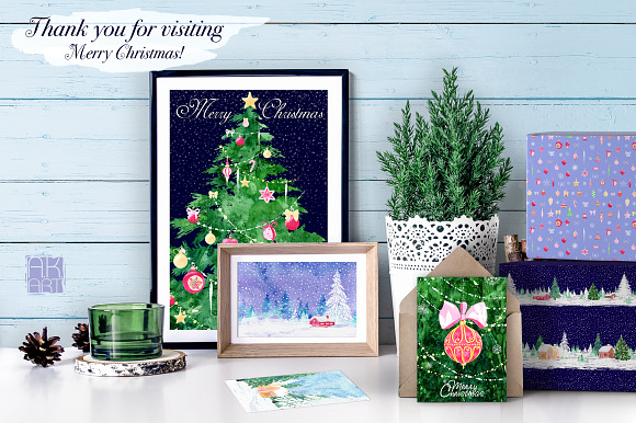 Christmas Tree Designer graphic set in Illustrations - product preview 4