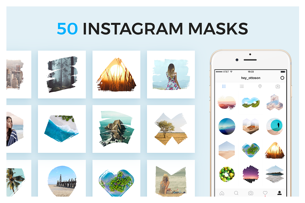 50 Instagram Masks in Instagram Templates - product preview 8