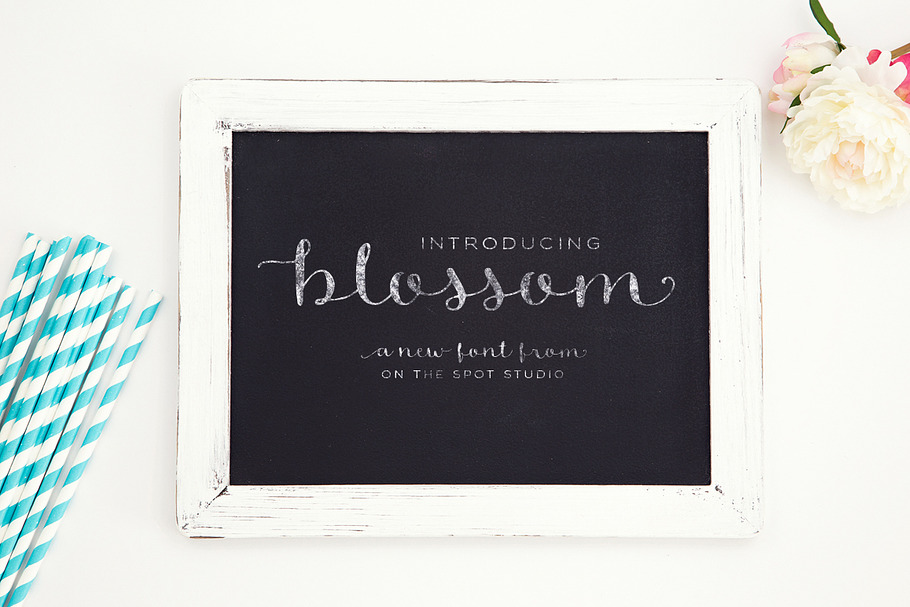 Blossom in Script Fonts - product preview 8