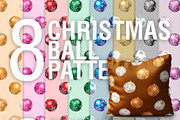 Christmas Ball PSD Patterns + PNG