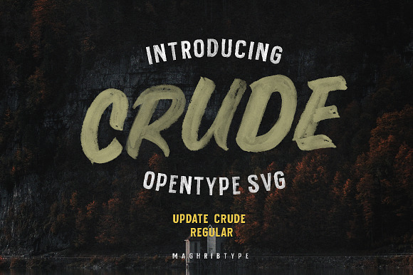 Crude OpenTypeSvg  UPDATE in Scary Fonts - product preview 7