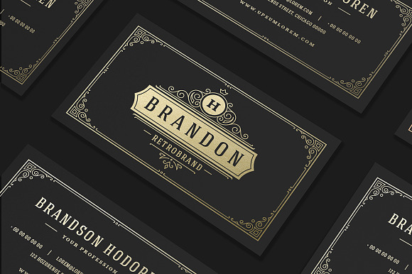 Luxury Gold Business Card in Business Card Templates - product preview 1