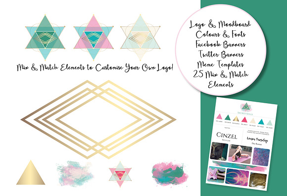 Sacred Geometry Brand & Logo Kit in Logo Templates - product preview 2