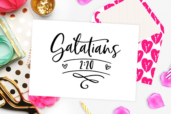 Galatians 2:20 SVG DXF PNG EPS in Illustrations - product preview 1