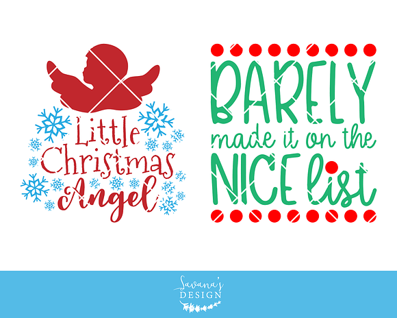 Christmas Cutie SVG Bundle DXF EPS in Illustrations - product preview 3