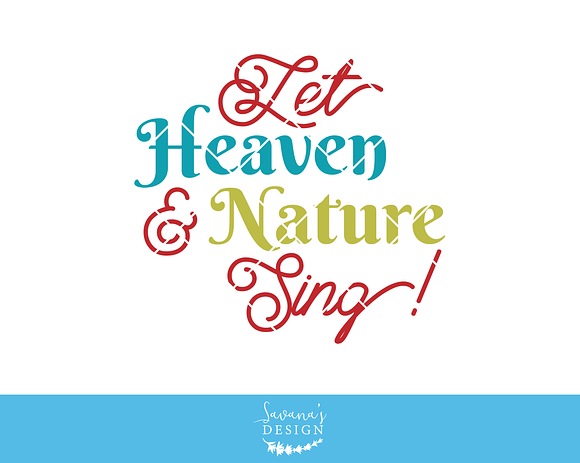 Christmas Blessings SVG Christian in Illustrations - product preview 4