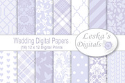 Lavender Wedding Digital Paper