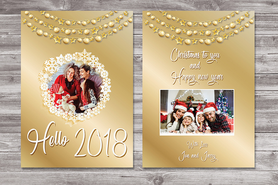 Happy New Year Card in Card Templates - product preview 8
