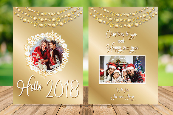 Happy New Year Card in Card Templates - product preview 1