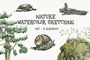 Nature - watercolor sketching