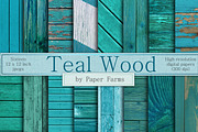 Teal Wood Backgrounds  