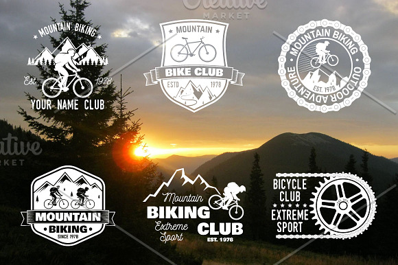 Mountain Bike Club  in Logo Templates - product preview 2