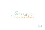 Lemon Floral Logo Template
