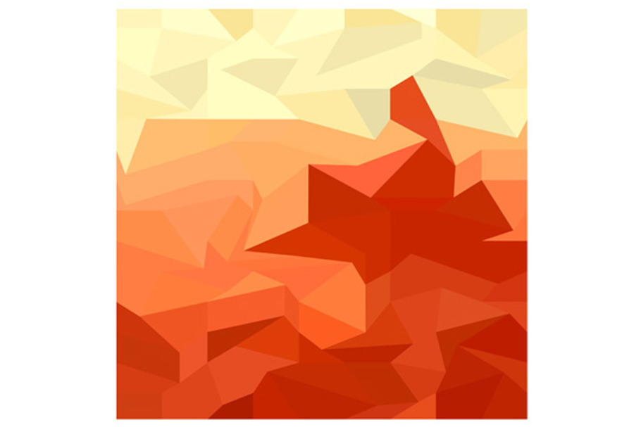 Red Abstract Low Polygon Background in Textures - product preview 8