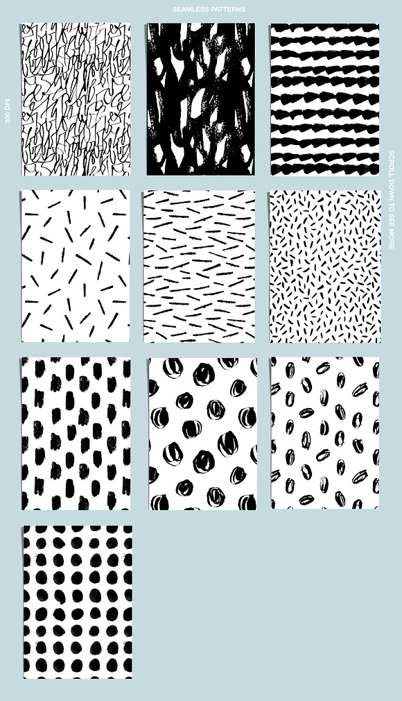 Calligraphy patterns in Patterns - product preview 4