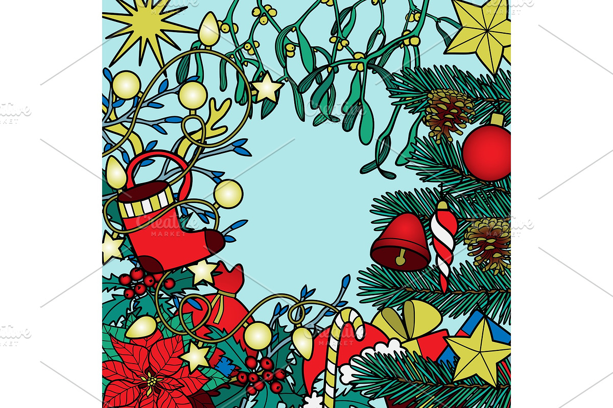 Christmas Colorful Composition in Illustrations - product preview 8