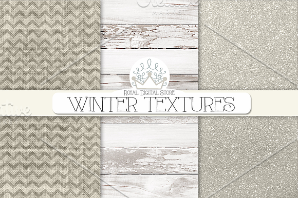 WINTER TEXTURES digital paper pack in Textures - product preview 4