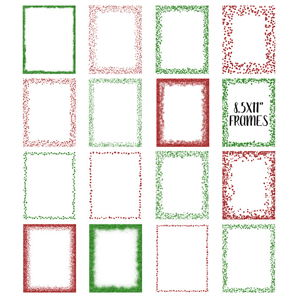 Christmas Glitter Frames and Borders in Objects - product preview 2