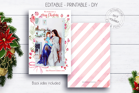 Christmas Greeting Photo Card in Card Templates - product preview 1