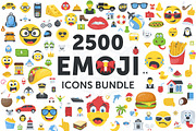 2500 Emoji Icons Bundle
