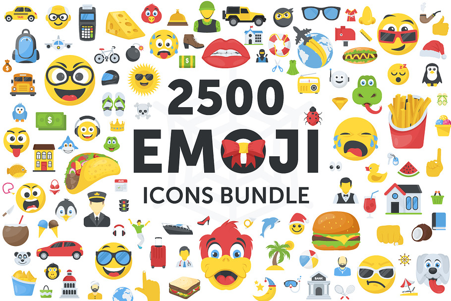 2500 Emoji Icons Bundle in Animal Icons - product preview 8