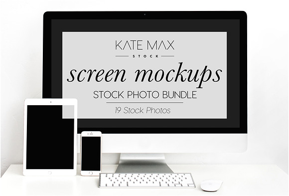 Tech Mockup Stock Photo Bundle in Mobile & Web Mockups - product preview 3