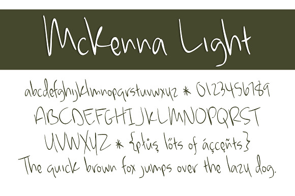 McKenna Light in Script Fonts - product preview 1
