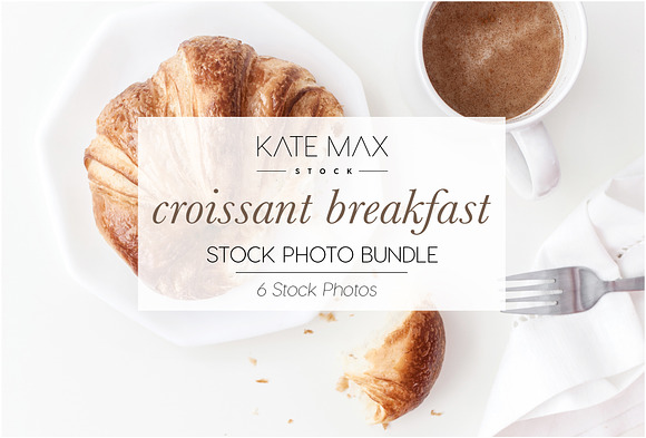 Croissant Lifestyle Stock Photos in Product Mockups - product preview 3