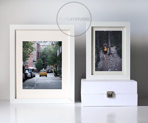 WHITE FRAMES MOCKUP #44 in Print Mockups - product preview 1