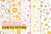 Shopping Icons - Seamles Patterns