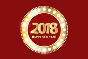 Vector New Year 2018 concept