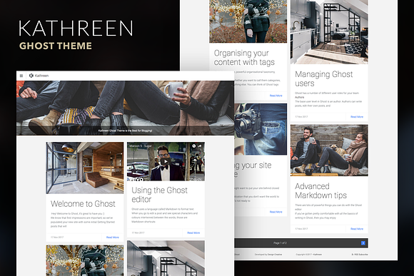 Kathreen Ghost Theme in Ghost Themes - product preview 1