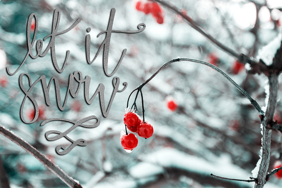 Christmas Photo Overlays + Free Font in Illustrations - product preview 5