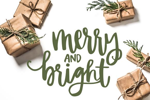 Christmas Photo Overlays + Free Font in Illustrations - product preview 10