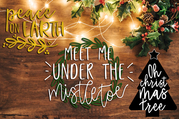 Christmas Photo Overlays + Free Font in Illustrations - product preview 13