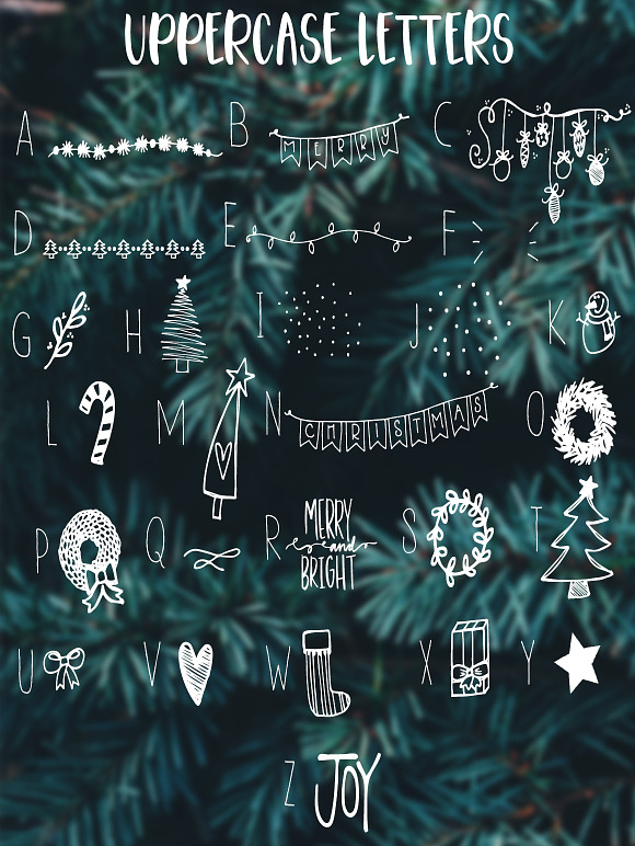 Christmas Photo Overlays + Free Font in Illustrations - product preview 16