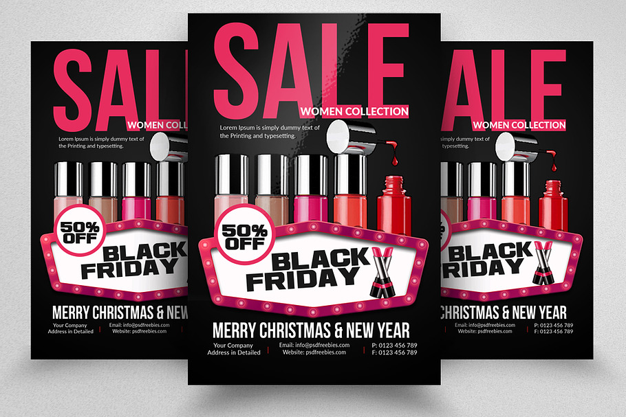 Black Friday Sale Discount Flyers