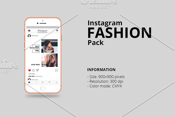 Instagram Advertisement Banners-V02 in Instagram Templates - product preview 2