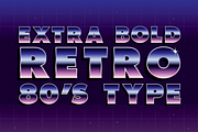 EXTRA BOLD RETRO 80'S TYPE